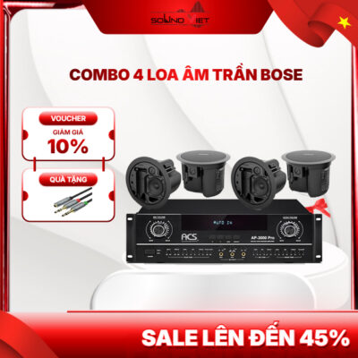 Combo 4 loa âm trần Bose
