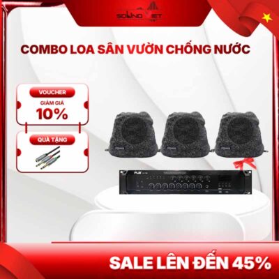 Combo Loa Sân Vườn Chịu Nước Tốt