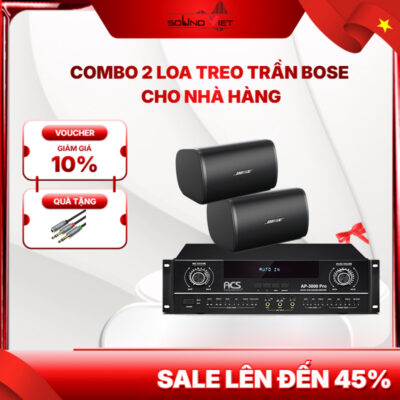Combo 2 Loa Treo Trần Bose Cho Nhà Hàng