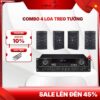 Combo loa full treo tường cho nhà hàng