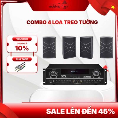 Combo loa full treo tường cho nhà hàng