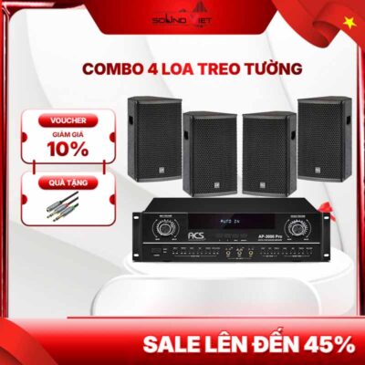 Dàn Loa Full Treo Tường Cho Nhà Hàng