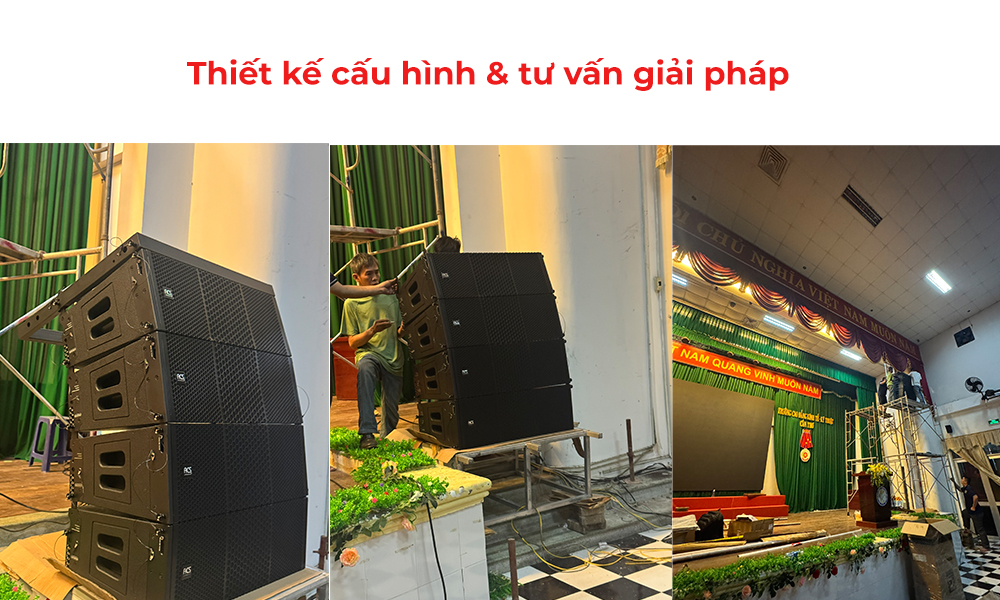 Thiết kế cấu hình cho hội trường và giải pháp