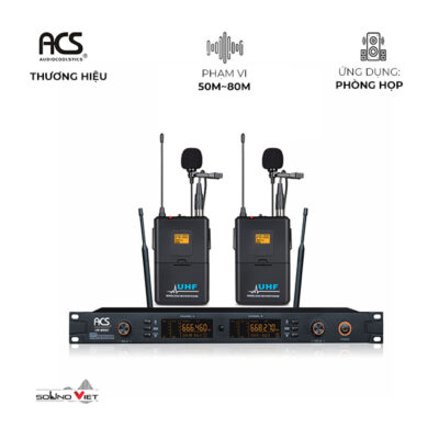 Micro không dây cài tai ACS UR-9002C