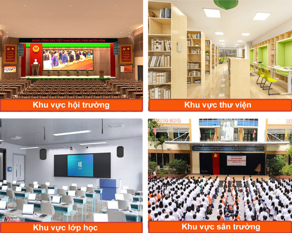 Âm thanh trường học cho từng khu vực
