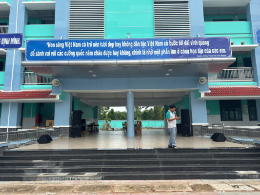 Dự án âm thanh ngoài trời trường THCS Vĩnh Hòa