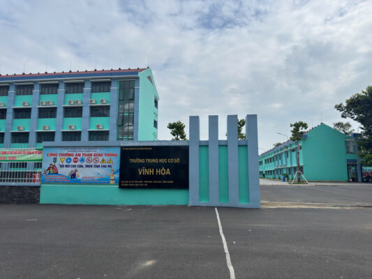 âm thanh ngoài trời trường THCS Vĩnh Hòa