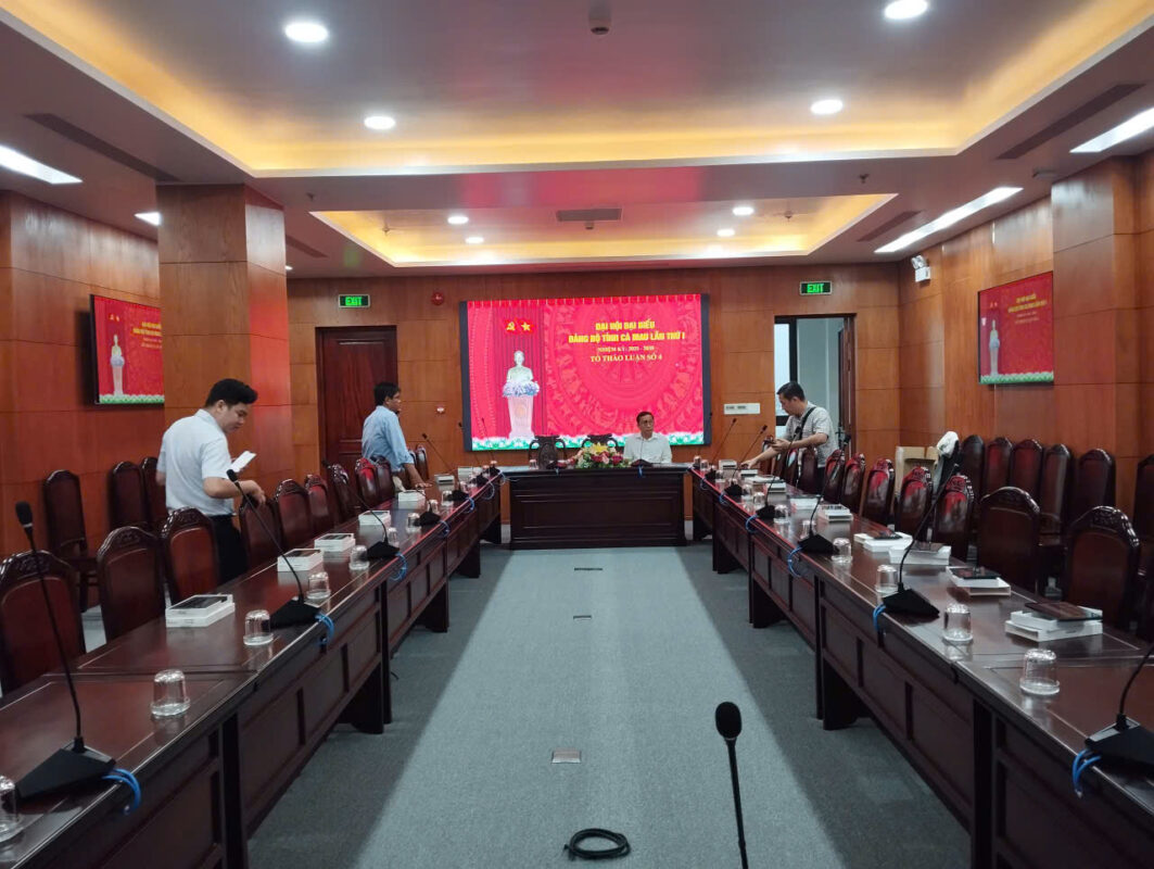 Dự án âm thanh hội thảo tỉnh ủy Cà Mau