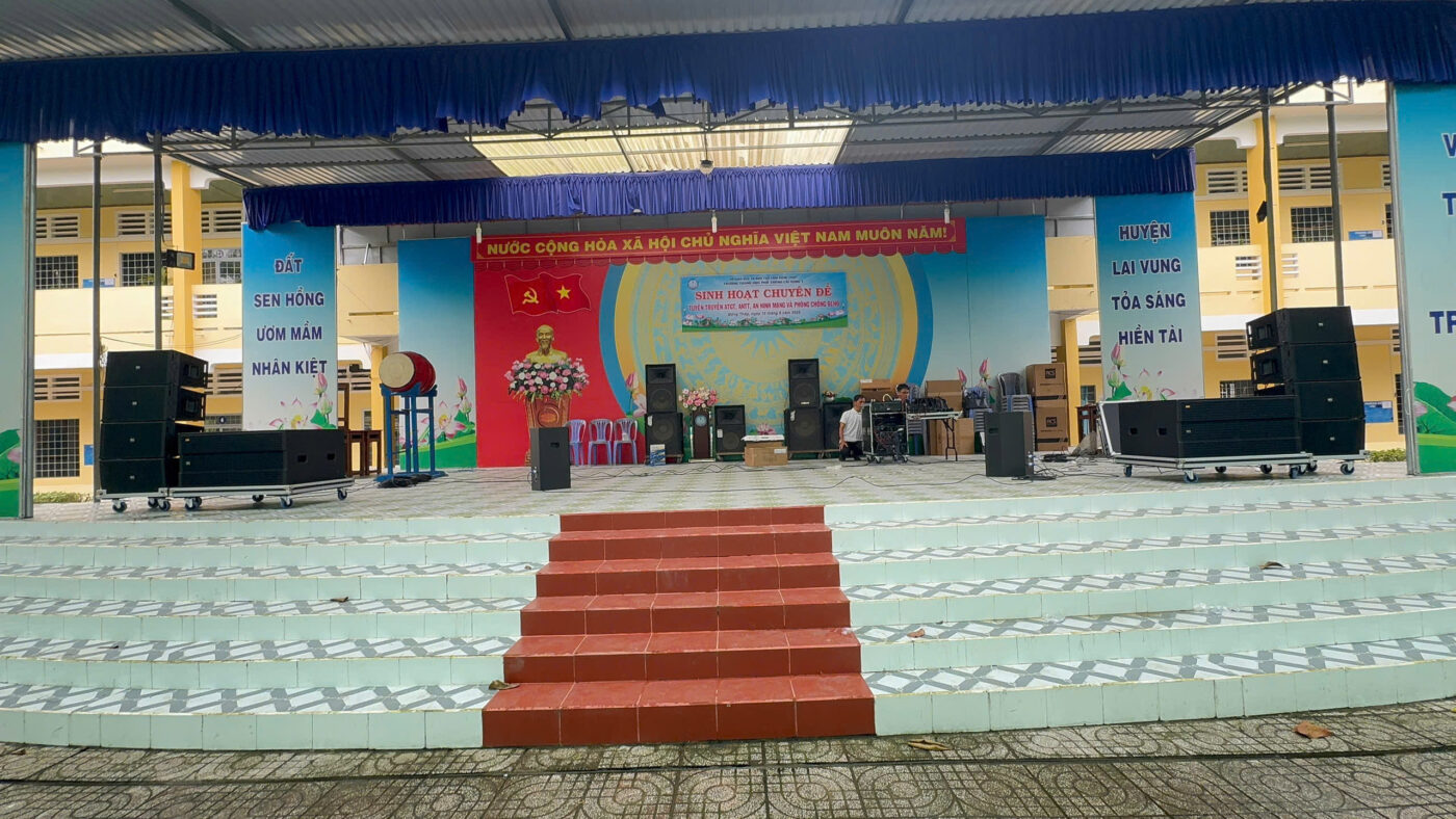 Dự án loa ngoài trời trường THPT Lai Vung 1