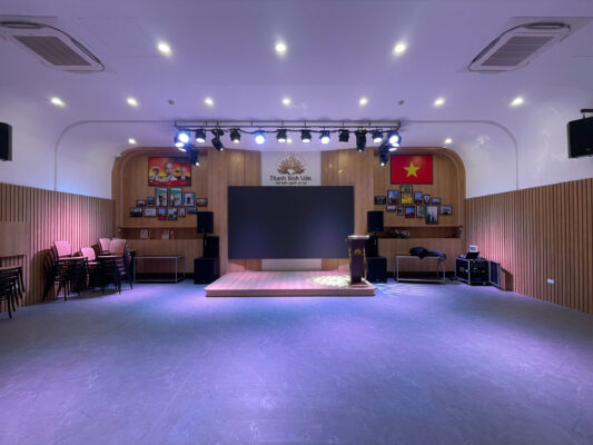 Âm thanh hội trường sân khấu kết hợp karaoke