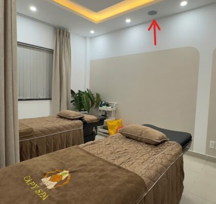Lắp đặt âm thanh cho quán spa Capy