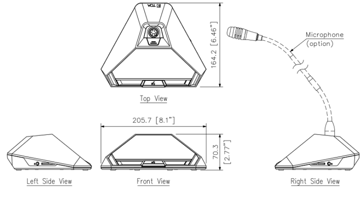 Hình ảnh mô hình máy đại biểu TOA TS-822