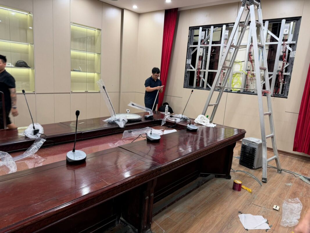 Dự án lắp đặt micro hội thảo TOA tương đương Sound Việt đã lắp đặt