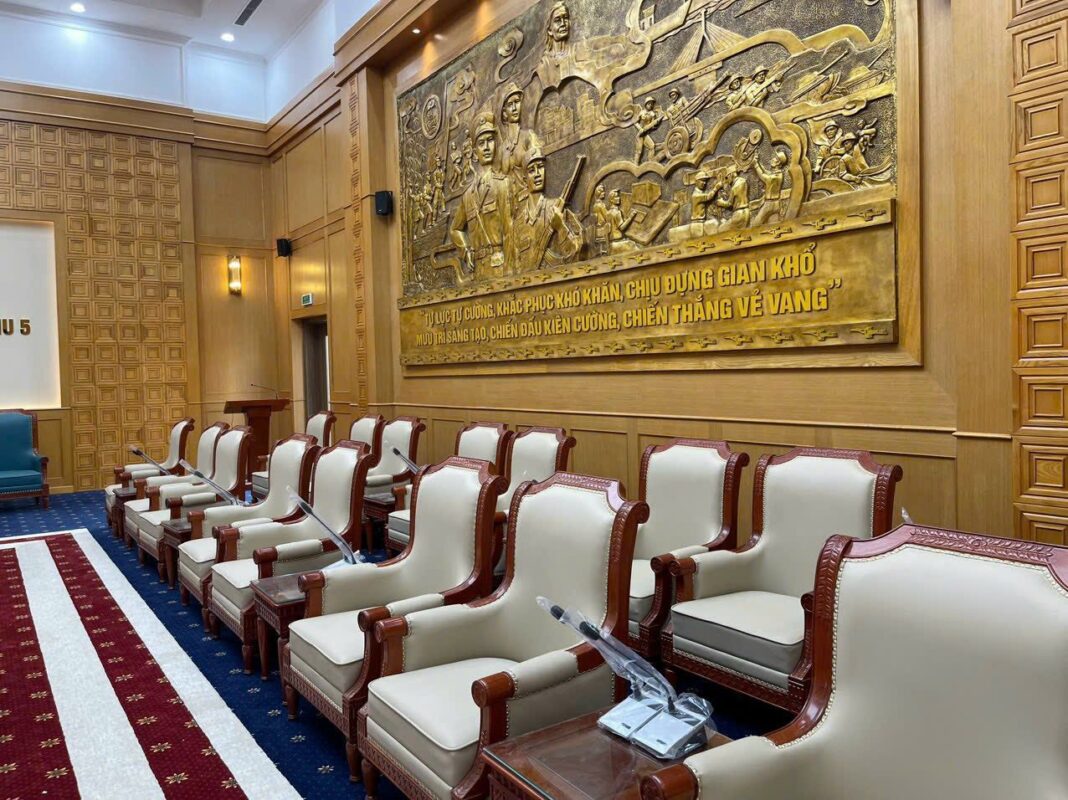 Giải pháp âm thanh tại phòng họp Bộ Quốc phòng Quân Khu 5
