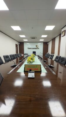 dự án âm thanh phòng họp ngân hàng vietcombank
