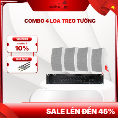 Combo 4 Loa Treo Tường FLB
