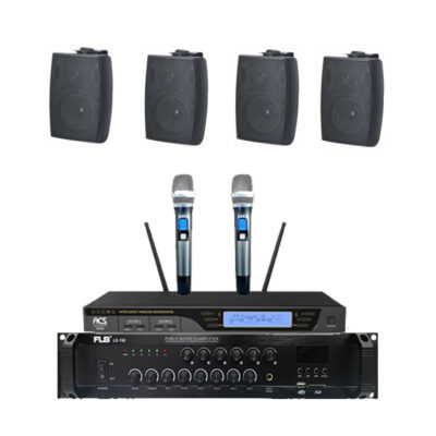 Bộ âm thanh 4 loa treo tường cho phòng học 45m2