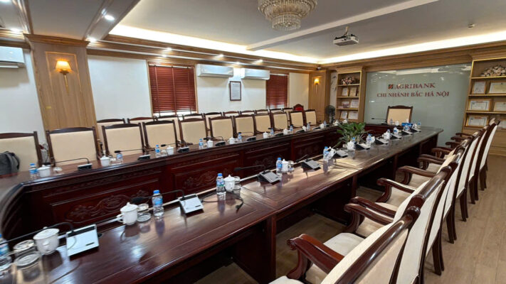 giai pháp am thanh phòng họp Agribank Bắc Hà Nội