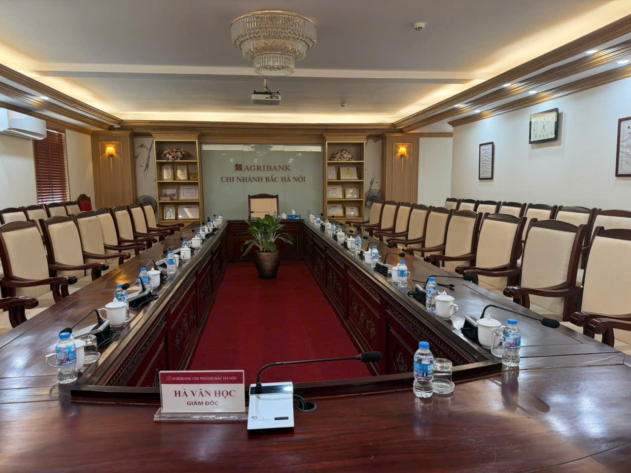 lắp đặt âm thanh phòng họp agribank chi nhánh Bắc Hà Nội