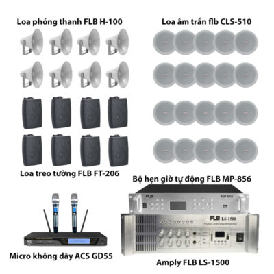 Bộ âm thanh thông báo cho nhà xưởng diện tích 8000m2