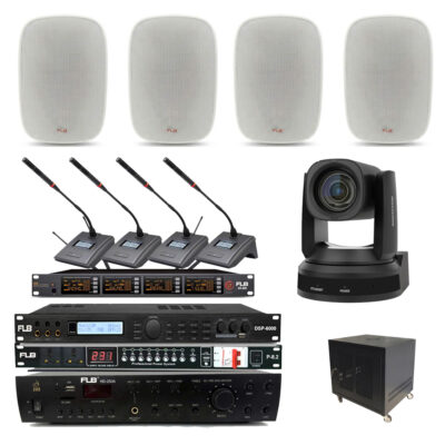 Bộ Âm Thanh Phòng Họp Trực Tuyến 4 Micro Cổ Ngỗng