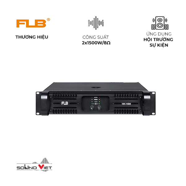 Cục Đẩy Công Suất 2 Kênh FLB HK-1500