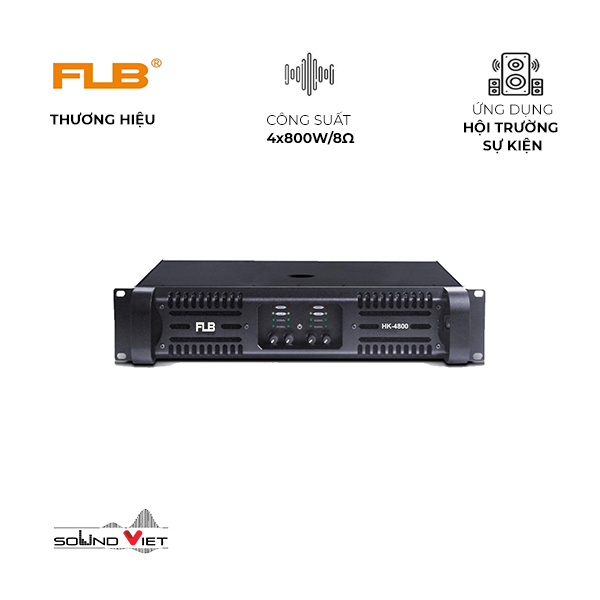 Cục Đẩy Công Suất 4 Kênh FLB HK-4800