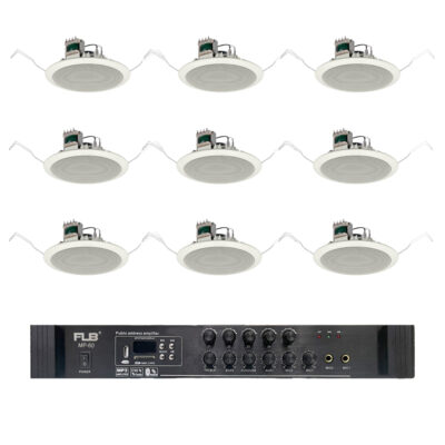 Combo 9 Loa Âm Trần Toa 1 Amply