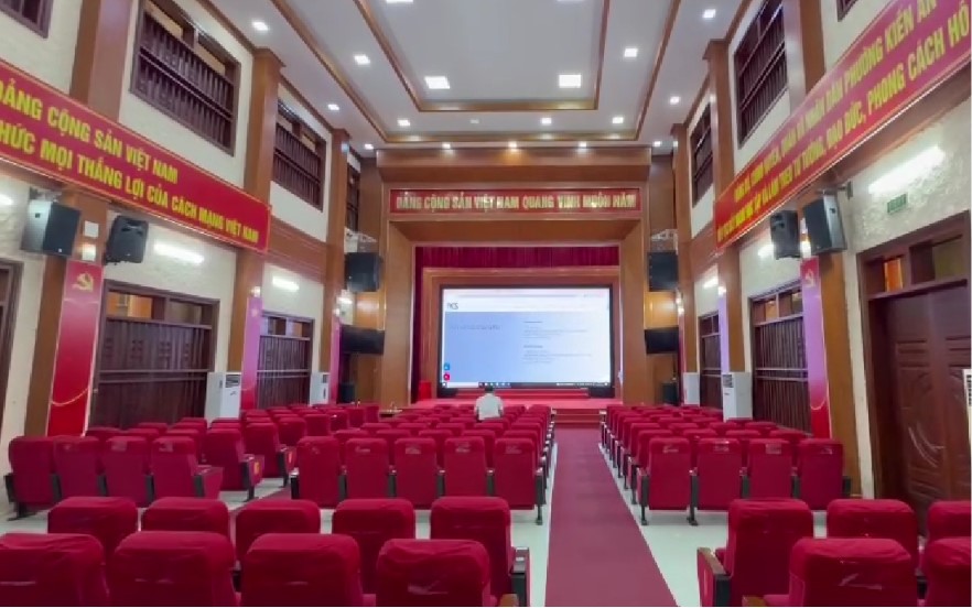 Lắp đặt âm thanh hội trường setup phủ kín âm thanh