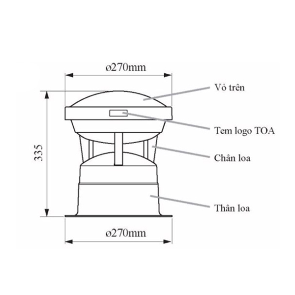 Sơ đồ loa sân vườn TOA GS-302