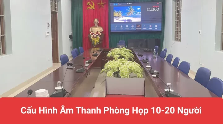 Âm thanh phòng họp cho 10 đến 20 người