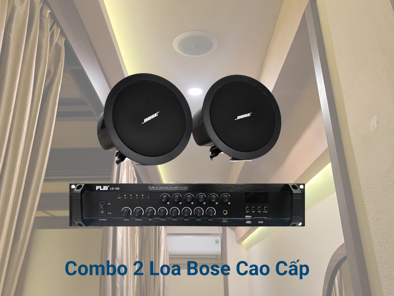 Combo 2 loa âm trần bose cho quán spa