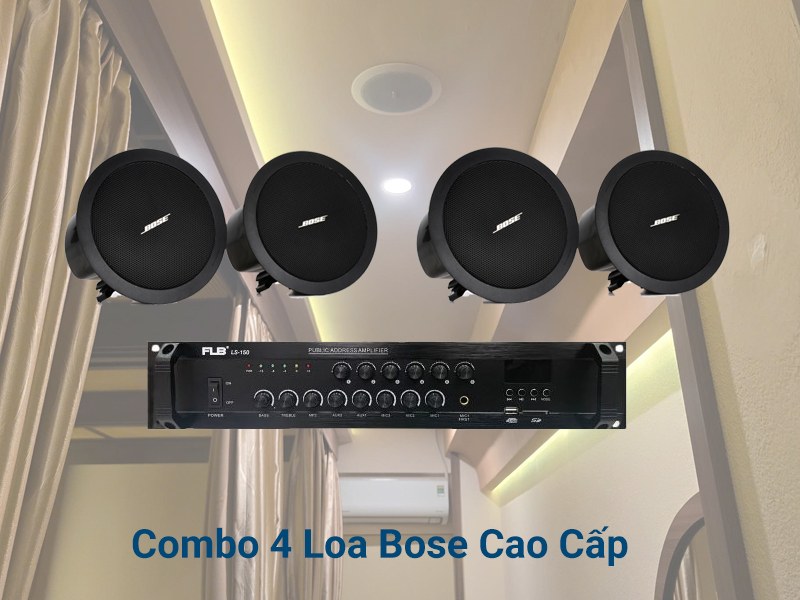 Combo 4 loa âm trần bose cho quán spa